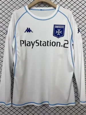 Auxerre 2003/04 Retro Home Long Sleeve Jersey Fan Version - Front View | KFCOOL