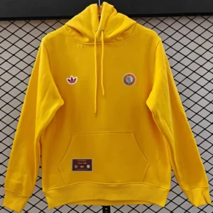 Aston Villa 2025/26 Yellow Hoody - Front View | KFCOOL