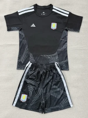 Aston Villa 2026/27 Goalkeeper Kids Kit Fan Version - Front View | KFCOOL