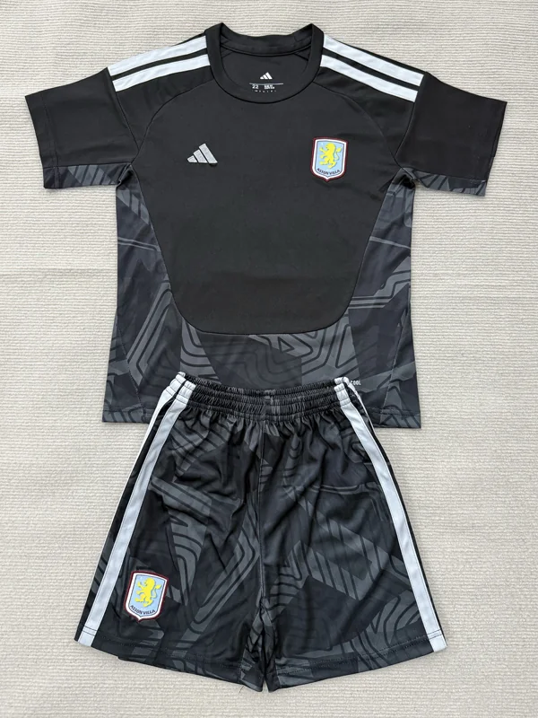 Aston Villa 2026/27 Goalkeeper Kids Kit Fan Version - Front View | KFCOOL