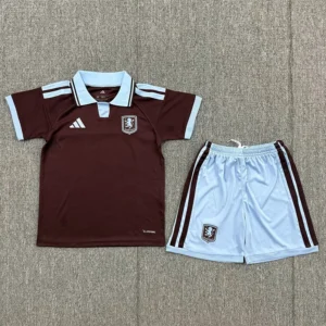 Aston Villa 2026/27 Home Kids Kit Fan Version - Front View | KFCOOL