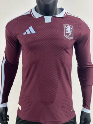 Aston Villa 2026/27 Home Long Sleeve Jersey Player Version - Front View Aston Villa 2026/27 Home Long Sleeve Jersey Player Version - Front View | KFCOOL