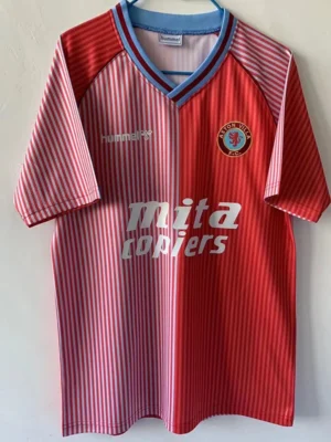 Aston Villa 1988/89 Retro Home Jersey Fan Version - Front View Aston Villa 1988/89 Retro Home Jersey Fan Version - Front View | KFCOOL