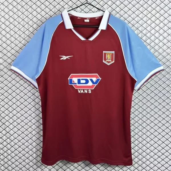 Aston Villa 1998/99 Retro Home Jersey Fan Version - Front View | KFCOOL