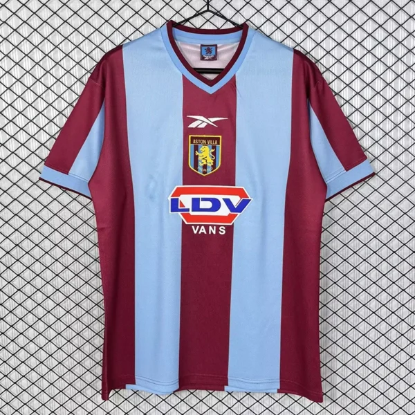 Aston Villa 1999/00 Retro Home Jersey Fan Version - Front View Aston Villa 1999/00 Retro Home Jersey Fan Version - Front View | KFCOOL