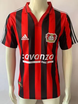Bayer Leverkusen 2000/01 Retro Home Jersey Fan Version - Front View | KFCOOL