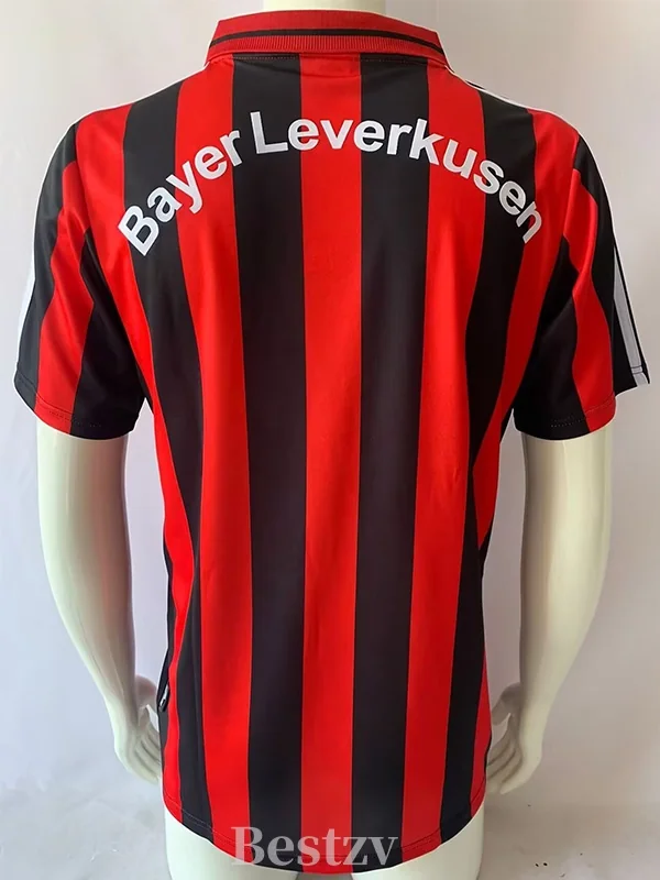 Bayer Leverkusen 2000/01 Retro Home Jersey Fan Version - Back View Bayer Leverkusen 2000/01 Retro Home Jersey Fan Version - Back View | KFCOOL