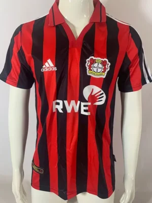 Bayer Leverkusen 2001/02 Retro Home Jersey Fan Version - Front View | KFCOOL