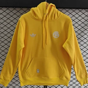 Bayern Munich 2025/26 Yellow Hoody - Front View Bayern Munich 2025/26 Yellow Hoody - Front View | KFCOOL