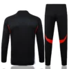 Bayern Munich 2025/26 Black Half Pull Tracksuit - Back View | KFCOOL