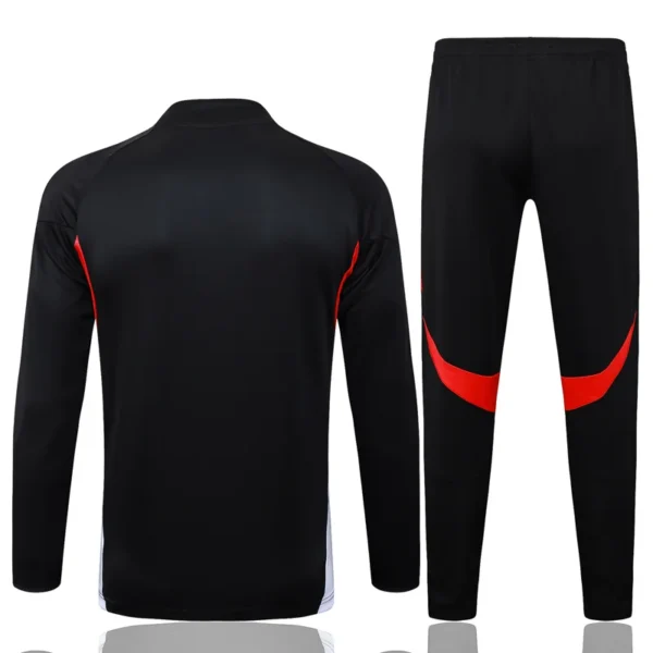 Bayern Munich 2025/26 Black Half Pull Tracksuit - Back View | KFCOOL
