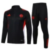 Bayern Munich 2025/26 Black Jacket Tracksuit - Front View Bayern Munich 2025/26 Black Jacket Tracksuit - Front View | KFCOOL