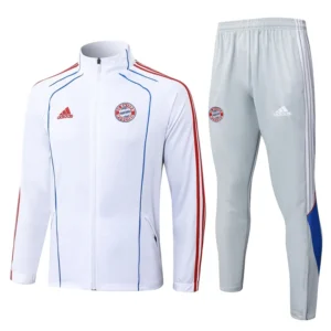 Bayern Munich 2025/26 Red White Jacket Tracksuit - Front View | KFCOOL