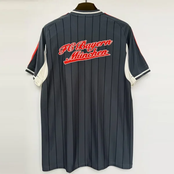 Bayern Munich 2025/26 Grey Red Jersey Fan Version - Back View | KFCOOL