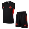 Bayern Munich 2025/26 Black Sleeveless Shorts - Front View Bayern Munich 2025/26 Black Sleeveless Shorts - Front View | KFCOOL