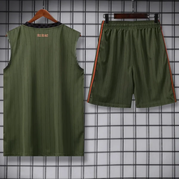 Bayern Munich 2025/26 Dark Green Sleeveless Shorts - Back View Bayern Munich 2025/26 Dark Green Sleeveless Shorts - Back View | KFCOOL