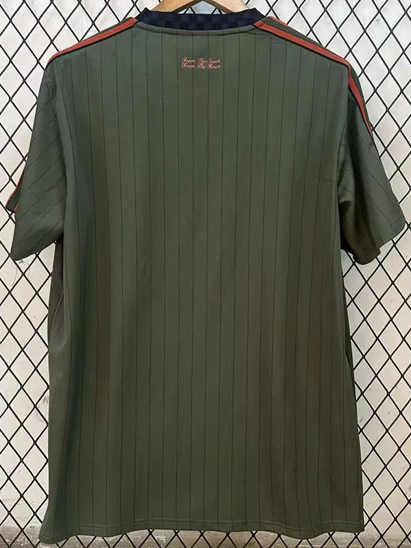 Bayern Munich 2025/26 Green Grey Training Shirt Fan Version - Back View | KFCOOL