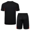 Bayern Munich 2025/26 Black Training Short Suit - Back View Bayern Munich 2025/26 Black Training Short Suit - Back View | KFCOOL