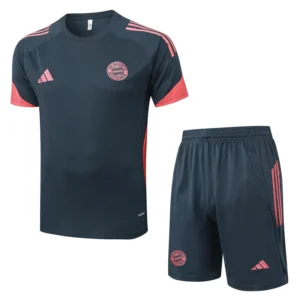 Bayern Munich 2025/26 Grey Training Short Suit - Front View Bayern Munich 2025/26 Grey Training Short Suit - Front View | KFCOOL