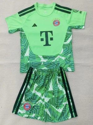 Bayern Munich 2026/27 Goalkeeper Kids Kit Fan Version - Front View | KFCOOL