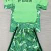 Bayern Munich 2026/27 Goalkeeper Kids Kit Fan Version - Back View | KFCOOL