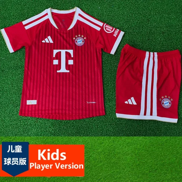 Bayern Munich 2026/27 Home Kids Kit Player Version - Front View Bayern Munich 2026/27 Home Kids Kit Player Version - Front View | KFCOOL
