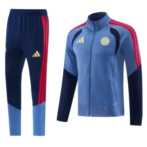 Bayern Munich 2026/27 Blue Grey Jacket Tracksuit - Front View | KFCOOL