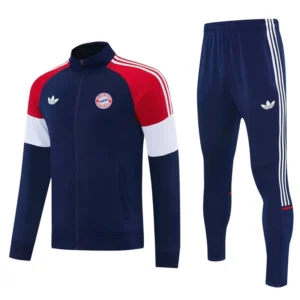 Bayern Munich 2026/27 Royal Blue Jacket Tracksuit - Front View | KFCOOL