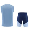 Bayern Munich 2026/27 Grey Blue Sleeveless Shorts - Back View | KFCOOL