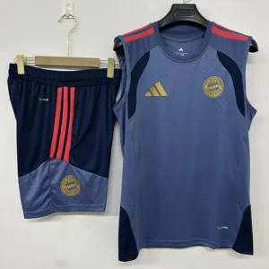 Bayern Munich 2026/27 Grey Sleeveless Shorts - Front View Bayern Munich 2026/27 Grey Sleeveless Shorts - Front View | KFCOOL