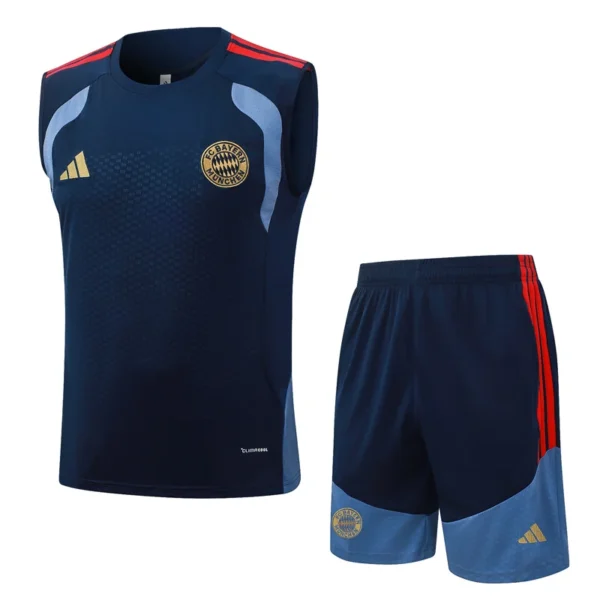 Bayern Munich 2026/27 Royal Blue Sleeveless Shorts - Front View Bayern Munich 2026/27 Royal Blue Sleeveless Shorts - Front View | KFCOOL