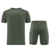 Bayern Munich 2026/27 Dark Green Training Short Suit - Back View | KFCOOL
