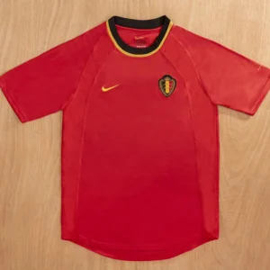 Belgium 2000 Retro Home Jersey Fan Version - Front View Belgium 2000 Retro Home Jersey Fan Version - Front View | KFCOOL