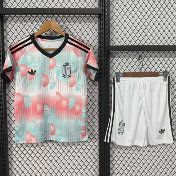 Belgium 2026/27 Away Kids Kit Fan Version - Front View | KFCOOL