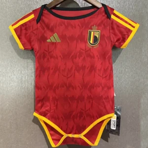 Belgium 2026/27 Home Baby Bodysuit - Front View Belgium 2026/27 Home Baby Bodysuit - Front View | KFCOOL