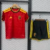 Belgium 2026/27 Home Kids Kit Fan Version - Front View - KFCool – Football Jerseys & Soccer Kits Store Belgium 2026/27 Home Kids Kit Fan Version - Front View | KFCOOL