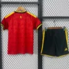 Belgium 2026/27 Home Kids Kit Fan Version - Back View - KFCool – Football Jerseys & Soccer Kits Store Belgium 2026/27 Home Kids Kit Fan Version - Back View | KFCOOL