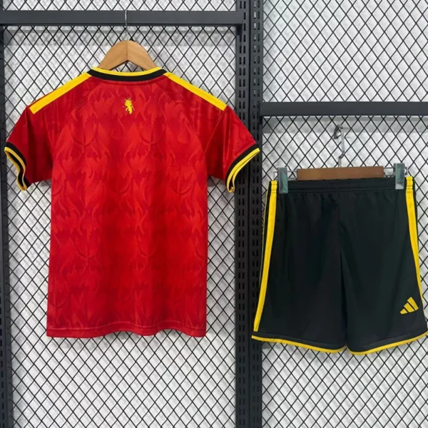 Belgium 2026/27 Home Kids Kit Fan Version - Back View - KFCool – Football Jerseys & Soccer Kits Store Belgium 2026/27 Home Kids Kit Fan Version - Back View | KFCOOL
