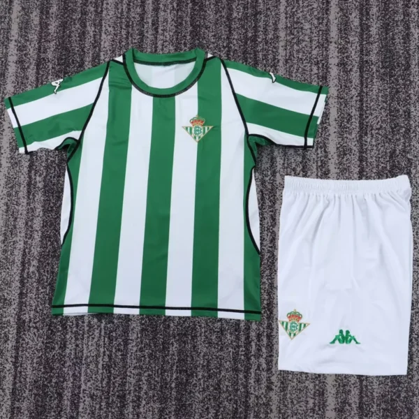 Real Betis 2003/04 Retro Home Kids Kit Fan Version - Front View | KFCOOL