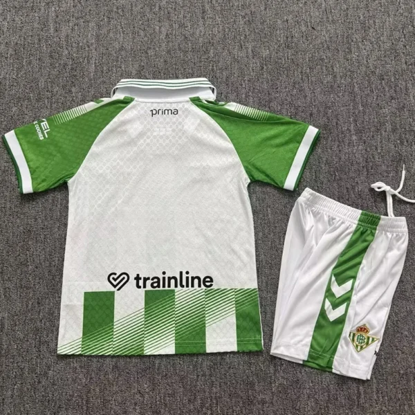Real Betis 2026/27 Home Kids Kit Fan Version - Back View | KFCOOL