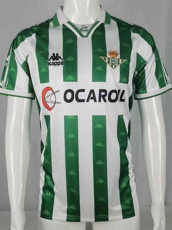 Real Betis 1995/96 Retro Home Jersey Fan Version - Front View Real Betis 1995/96 Retro Home Jersey Fan Version - Front View | KFCOOL