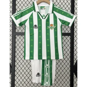Real Betis 1995/97 Retro Home Kids Kit Fan Version - Front View | KFCOOL