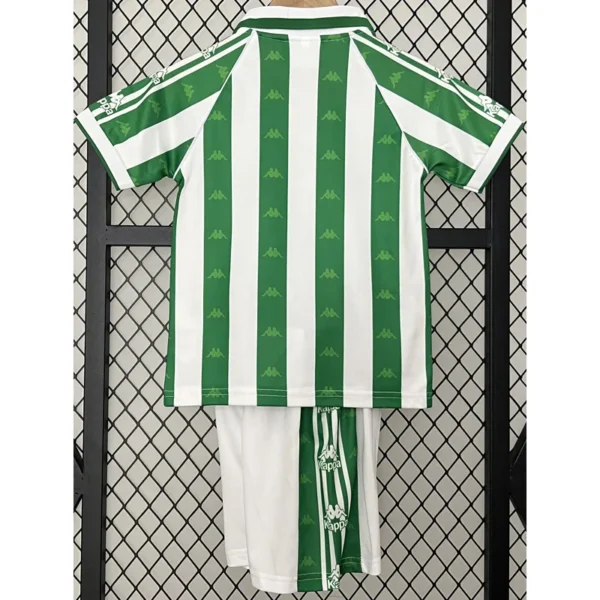 Real Betis 1995/97 Retro Home Kids Kit Fan Version - Back View | KFCOOL