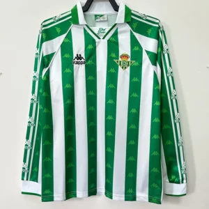 Real Betis 1995/97 Retro Home Long Sleeve Jersey Fan Version - Front View Real Betis 1995/97 Retro Home Long Sleeve Jersey Fan Version - Front View | KFCOOL