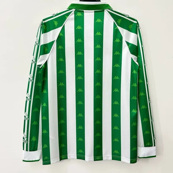 Real Betis 1995/97 Retro Home Long Sleeve Jersey Fan Version - Back View Real Betis 1995/97 Retro Home Long Sleeve Jersey Fan Version - Back View | KFCOOL