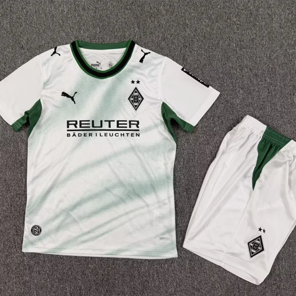 Borussia Monchengladbach 2026/27 Home Kids Kit Fan Version - Front View Borussia Monchengladbach 2026/27 Home Kids Kit Fan Version - Front View | KFCOOL