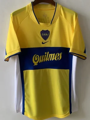 Boca Juniors 2001/02 Retro Away Jersey Fan Version - Front View | KFCOOL