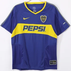 Boca Juniors 2003/04 Retro Home Jersey Fan Version - Front View | KFCOOL