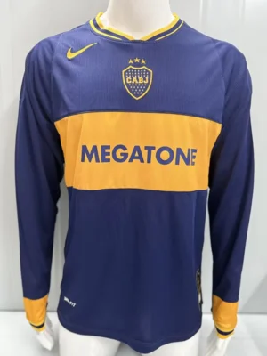 Boca Juniors 2006/07 Retro Home Long Sleeve Jersey Fan Version - Front View | KFCOOL