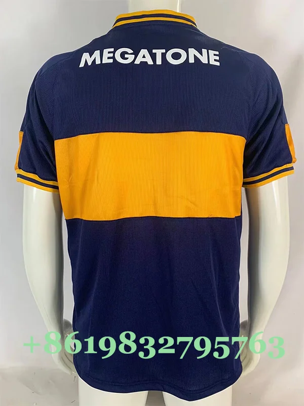 Boca Juniors 2006/07 Retro Home Jersey Fan Version - Back View | KFCOOL